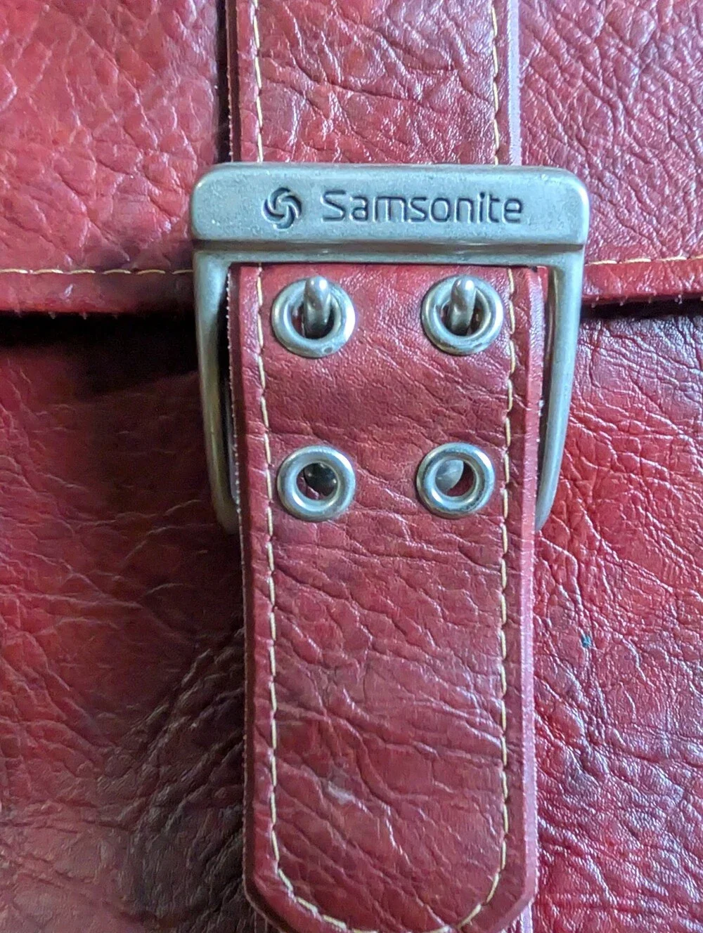 Vintage Samsonite Silhouette II Suitcase – Burgundy Red Carry On